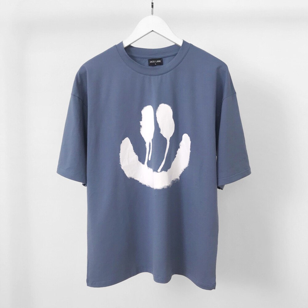 Áo phông oversize Smile Tee, JACKLANE, Áo cộc tay Unisex Jack Lane