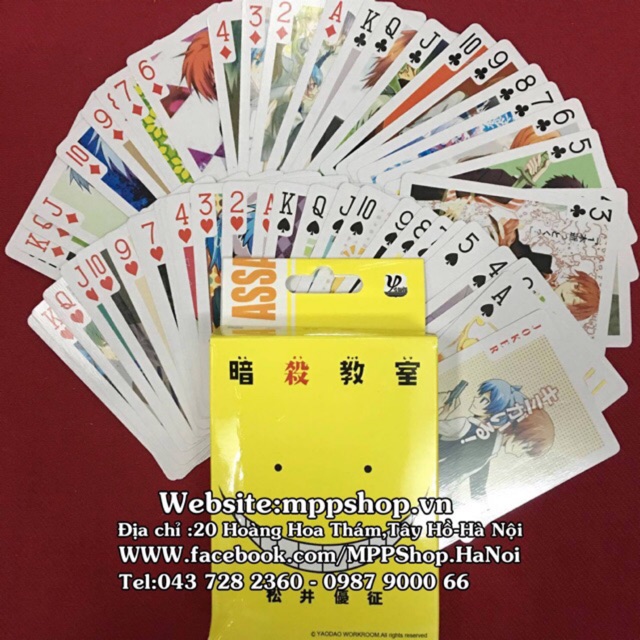 Bộ bài học viện ám sát assassination-classroom 54 ảnh khác nhau