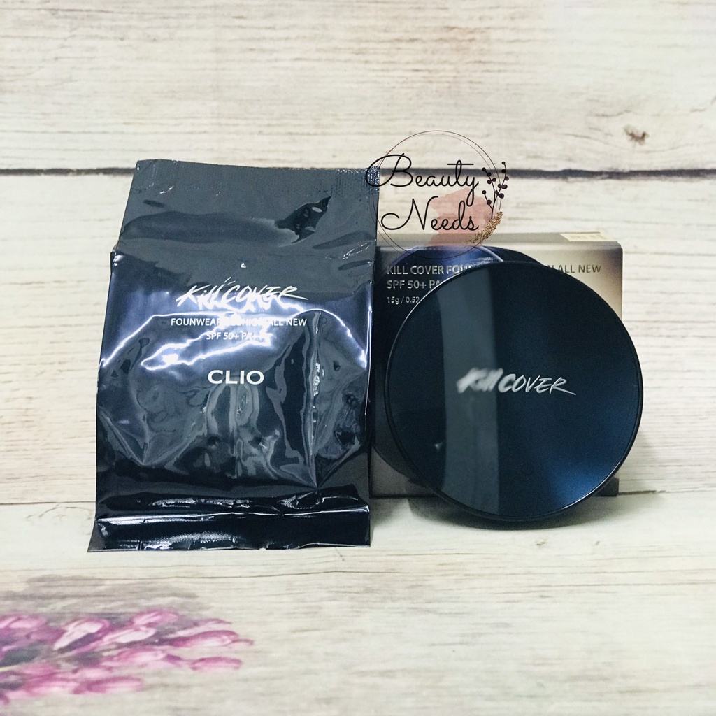 Phấn nước Clio Kill Cover Founwear Cushion All New SPF 50+ Kèm lõi phụ