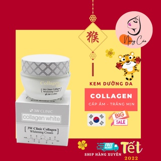 Kem Dưỡng Trắng Da Tinh Chất Collagen 3W Clinic Collagen Whitening Cream 60ml