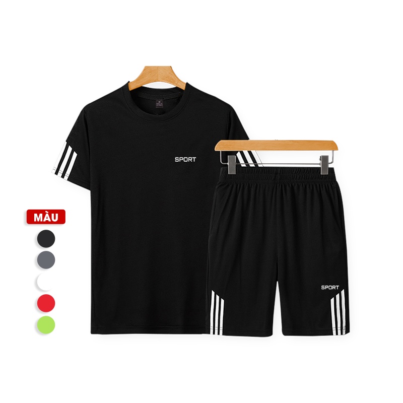 Bộ thể thao nam mùa hè mặc nhà TINOFUN Set bộ đồ quần áo nam MK Y chất vải thun co giãn phong cách cho mùa hè thu 6 màu