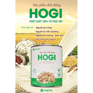 Sữa hạt Hogi dinh dưỡng dành cho người ăn kiêng, ăn chay tiểu đường, mỡ máu, kiểm soát cân nặng 300gr