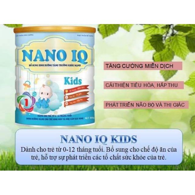 Sữa Nano IQ Kids 900g date mới