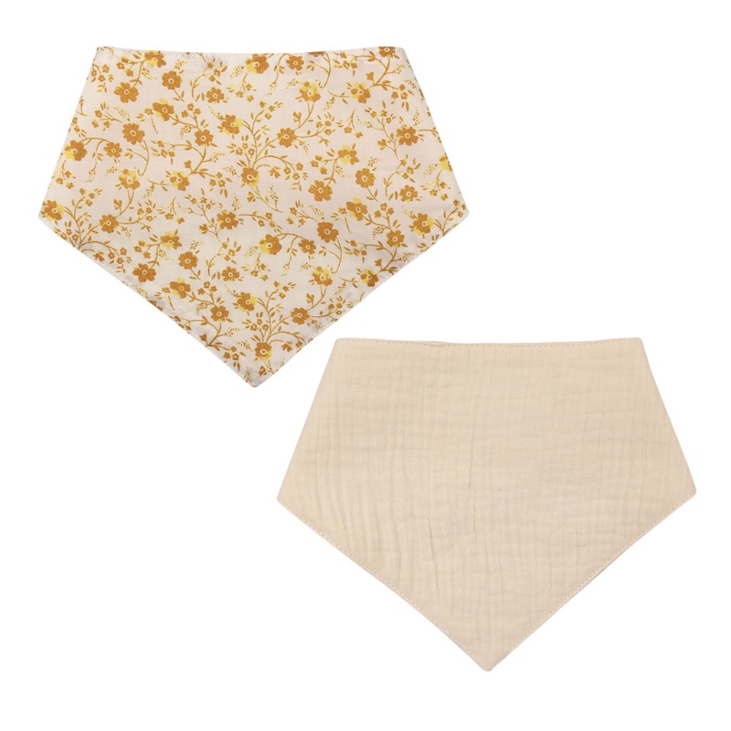 Yếm Ăn Bằng Cotton In Họa Tiết Hoa Cho Bé