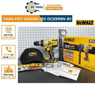 Thân máy khoan pin dewalt dcd999 động lực 3 chức năng 20v max flexvolt advantage - chính hãng |hùng cường tools
