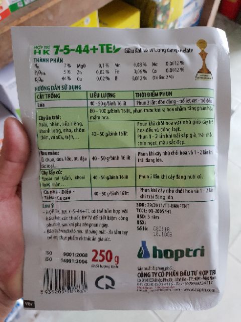 Phân Bón Lá 7-5-44 Hợp Trí