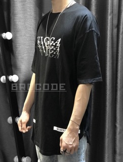 Brocode Áo longtee Vigga phối zip hông màu đen