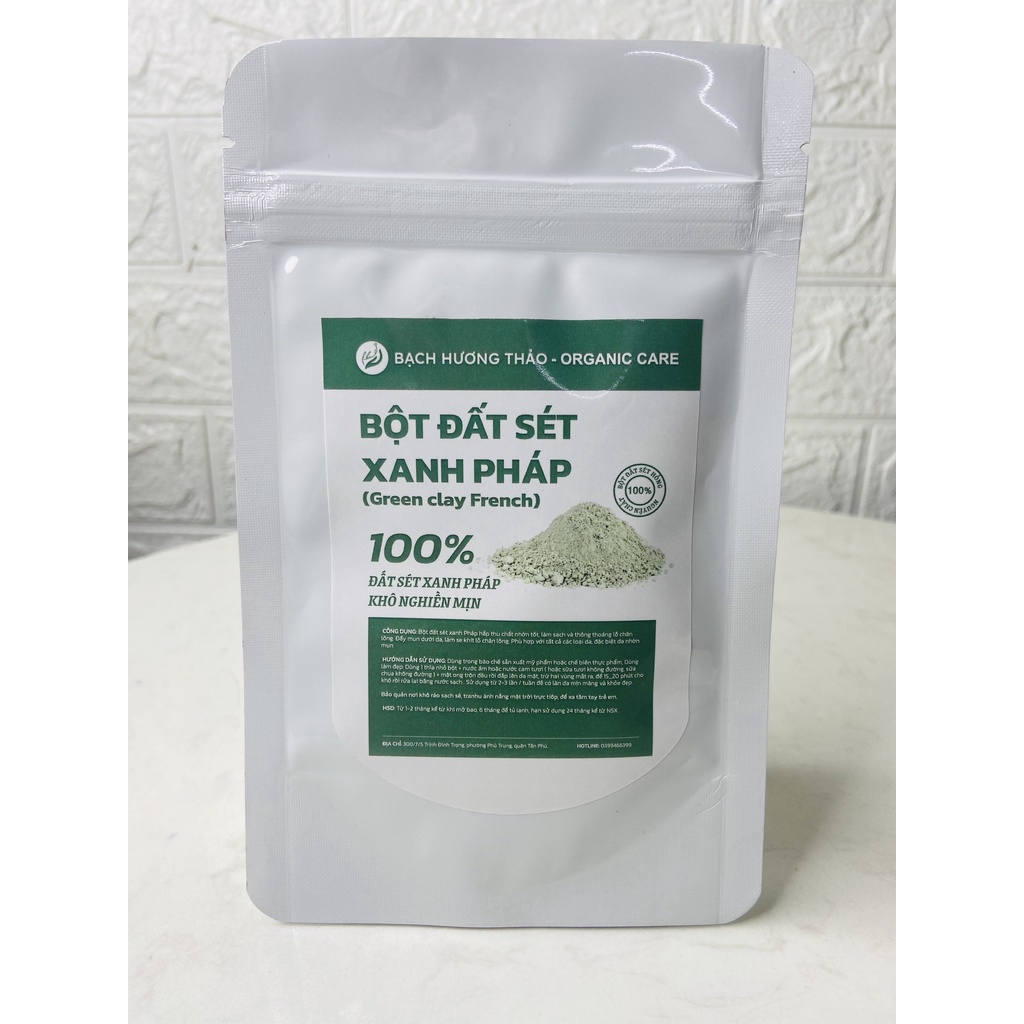 BỘT ĐẤT SÉT XANH PHÁP  bột đất sét nguyên chất làm đẹp, dưỡng da | Bạch Hương Thảo