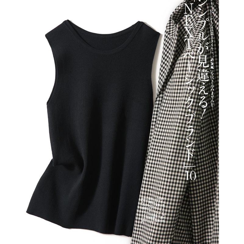 Áo Len Không Tay Cổ Tròn Màu Sắc Đơn Giản Thời Trang Mùa Hè Cho Nữ