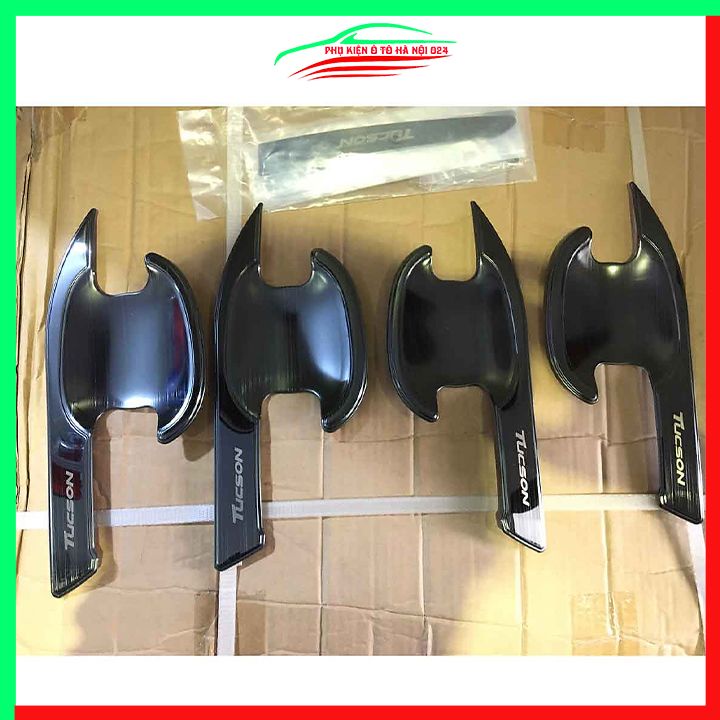 Ốp tay hõm Tucson 2016-2021 vân titan chống trầy bảo vệ cửa xe ô tô