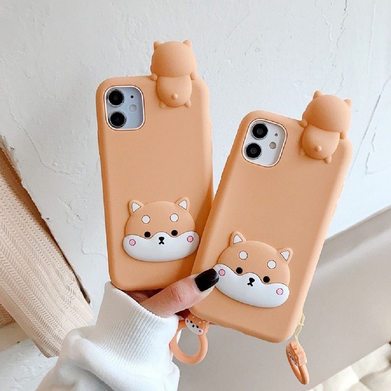 Ốp Lưng Iph.0ne ⚡ Ốp Iph.0ne SIlicone Mặt ShiBa Inu ⚡ iPh.0ne 6P/7/8/7plus/8plus/x/xs/xs max/11/11promax/12/12pro/12prom