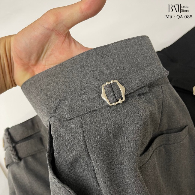 Quần âu nam cạp cao RIO kiểu dáng Hàn Quốc lịch lãm, sang trọng, chất liệu vải đẹp co giãn thoải mái