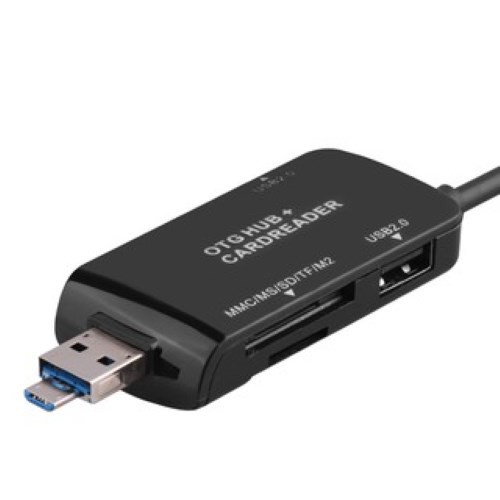 Đầu Chuyển Otg Nhiều Đầu Vào Usb Type C, Micro Usb, Usb Tích Hợp Đầu Đọc Thẻ