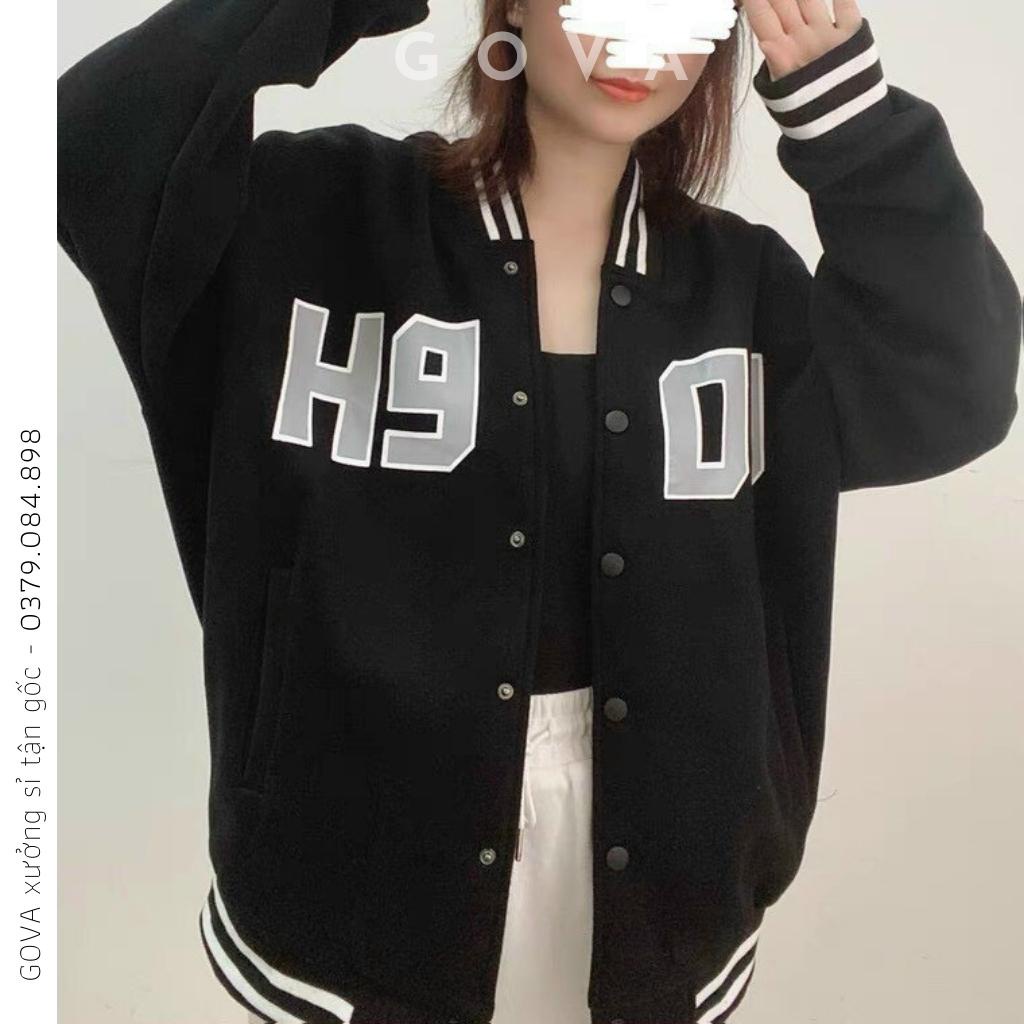 Áo bomber dù H909 nam nữ form rộng Unisex 2 lớp Chống Nắng ulzzang GOVA