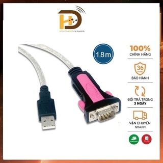 Cáp chuyển đổi USB 2.0 sang  Com (RS232) Ztek ZE533A (Chính hãng )