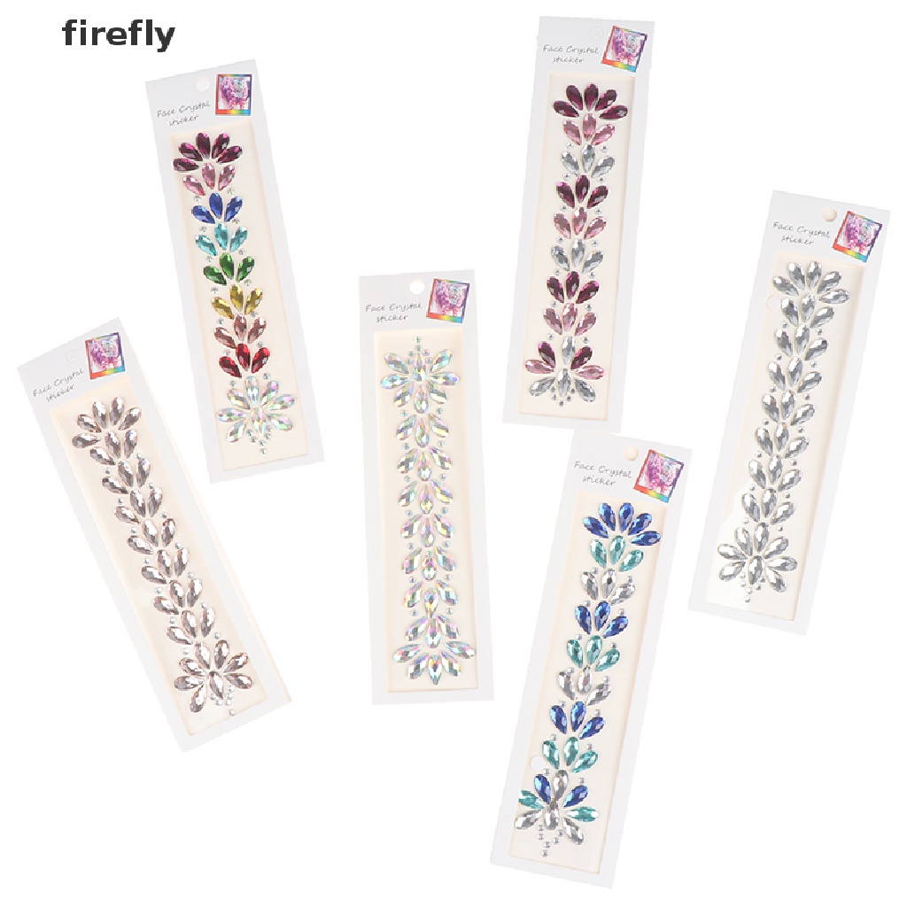 Miếng Dán Pha Lê 3D Lấp Lánh Trang Điểm Mặt / Trán / Cơ Thể