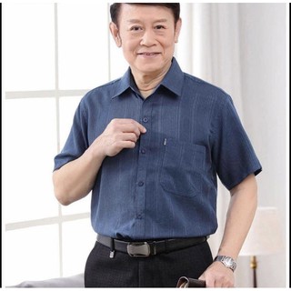 Áo sơ mi trung niên cho bố / Áo sơ mi ngắn tay chất đũi cho bố trung niên, Áo somi nam trung niên