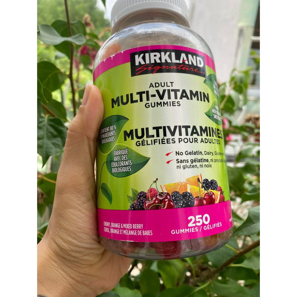 [Ca]T8.2024 Kẹo Dẻo Kirland Multivitamin Người Lớn, Bổ Sung Vitamin Tổng Hợp