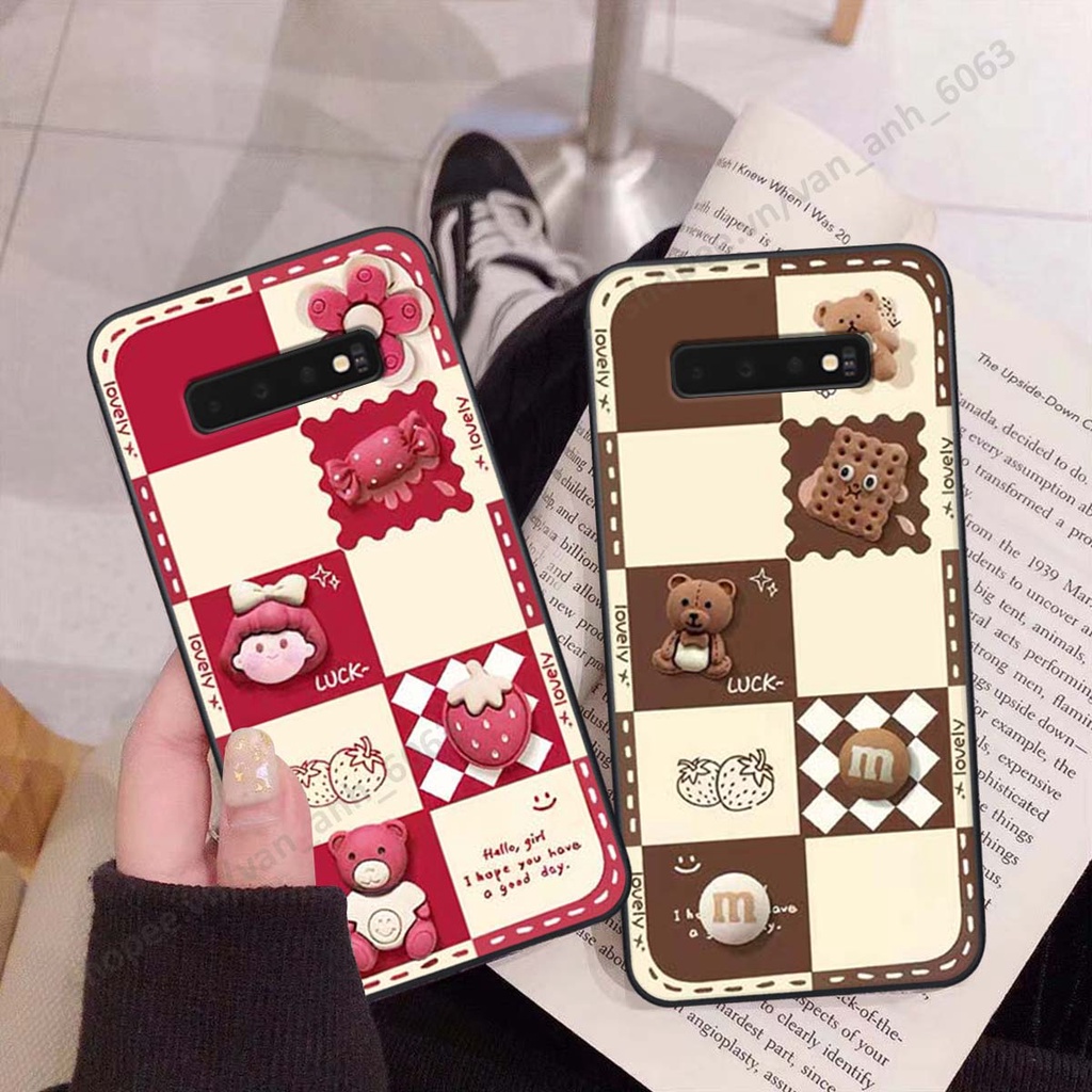Ốp lưng Samsung S10 / S10 5G / S10 Plus / S10+ hình gấu, kẹo dễ thương cute