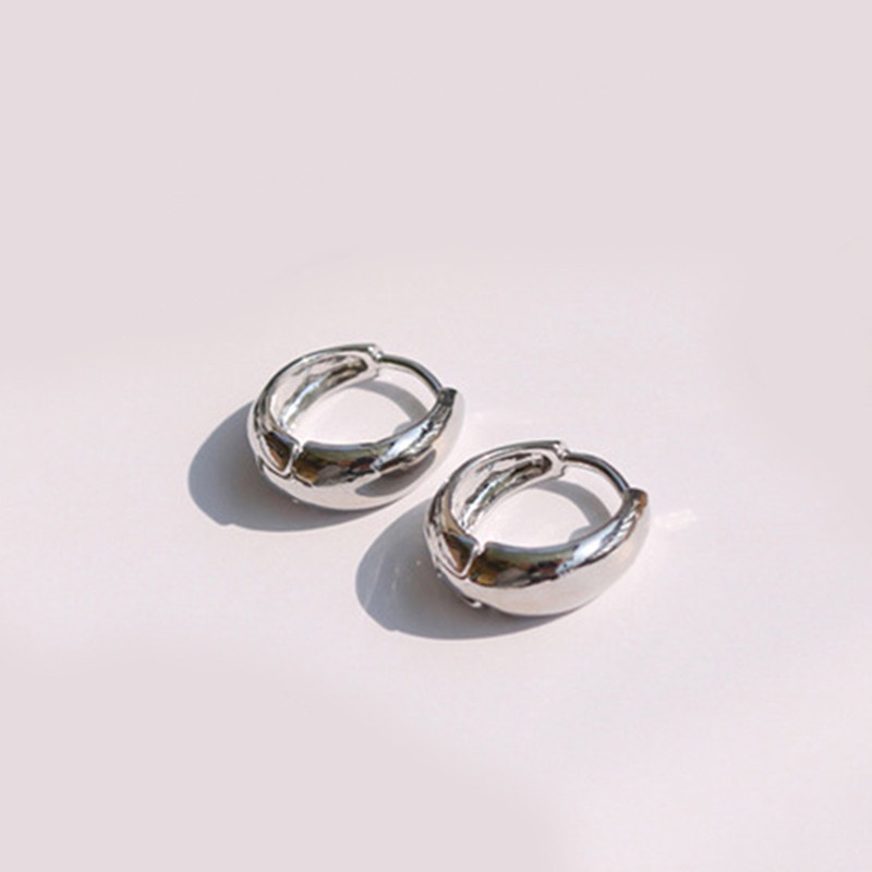 Khuyên Tai Tròn Mạ Vàng 18K Đơn Giản