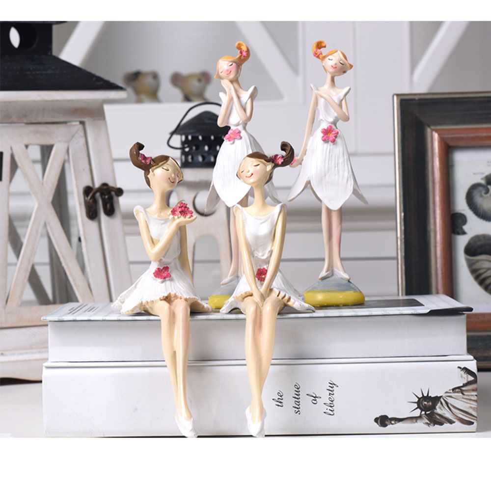 Set 2 mô hình thiên thần mini bằng nhựa Resin trang trí bánh kem | BigBuy360 - bigbuy360.vn