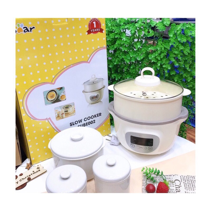 Nồi Nấu Cháo Chậm BEAR 1,6L