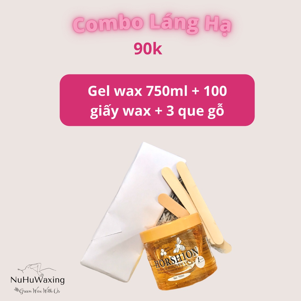 Set Wax lông tại nhà Láng mịn (Wax Horshion + muối tắm con bò + mỡ trăn nghệ an) NuHuWaxing | BigBuy360 - bigbuy360.vn
