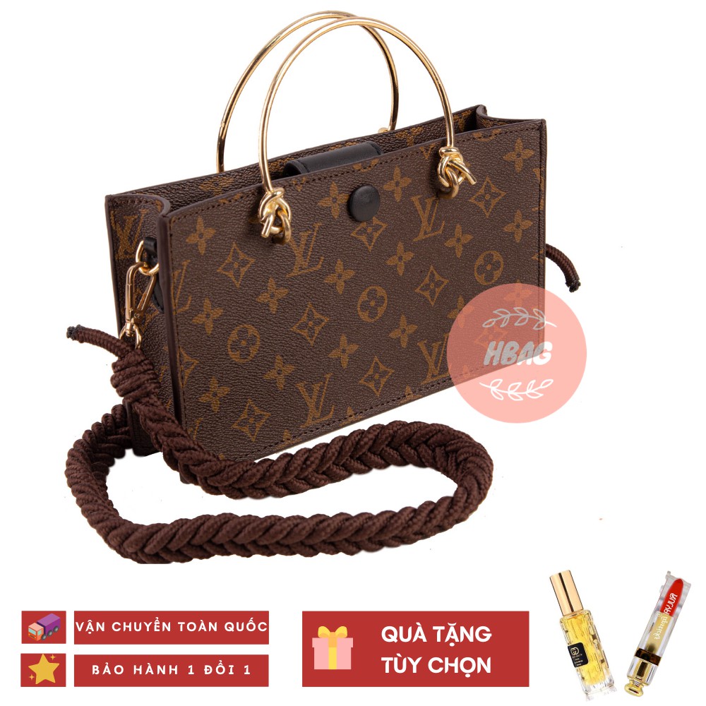 Túi Đeo Chéo – Túi Xách Nữ Cao Cấp Màu Hoa Nâu Quai Đan - Hàng Siêu Phẩm 2020 – H102