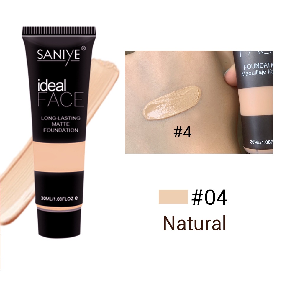 Kem Nền SANIYE 30ML Dạng Lỏng Lâu Trôi Dưỡng Ẩm Kiềm Dầu Không Cần Trang Điểm