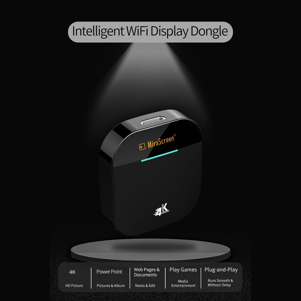 Bộ thu tín hiệu màn hình không dây MiraScreen G5 Plus Wifi DLNA 1080P TV Dongle Airplay HDMI