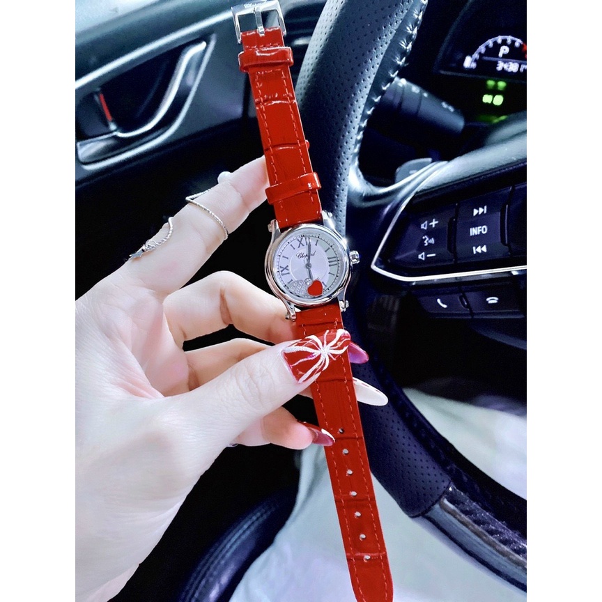 [FULL BOX] Đồng hồ nữ CHOPARD HAPPY SPORT RED - 30mm- Máy Japan core- bảo hành 24 tháng | BigBuy360 - bigbuy360.vn