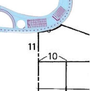 Thước cong vẽ cắt may TC04