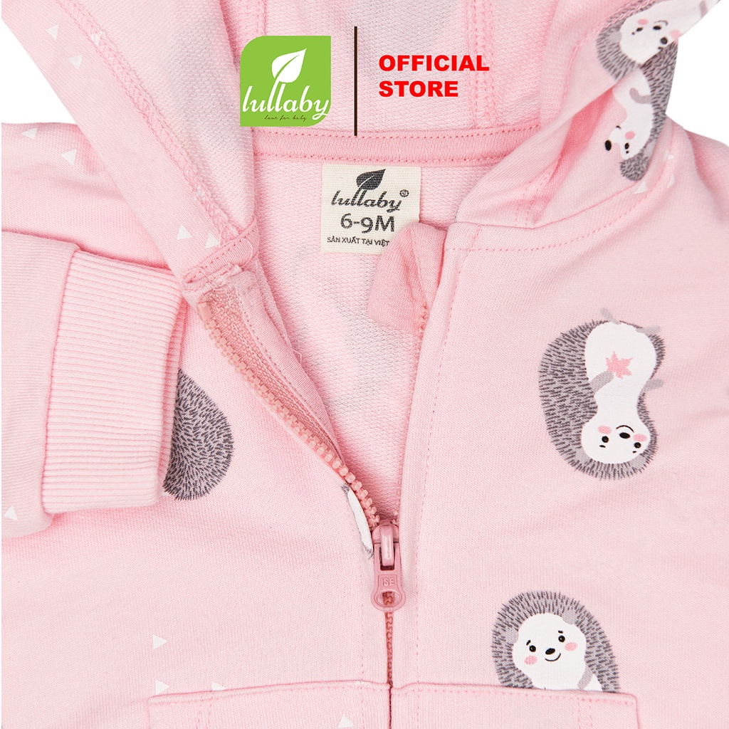 LULLABY - Áo khoác kéo khóa, có mũ French Terry/Nỉ da cá NH710P - New Arrival AW 2021