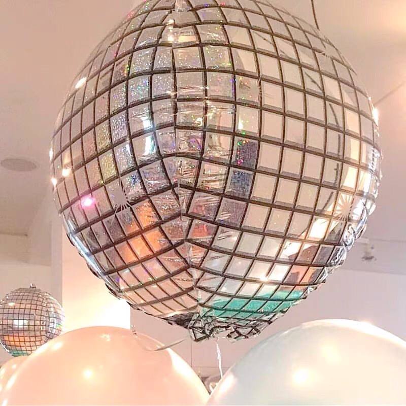 Bóng bay 4D 24” inch  bong bóng disco 55cm trang trí sinh nhật sự kiện