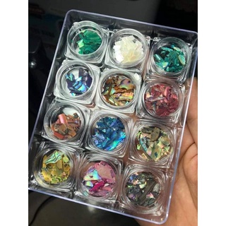 Xà Cừ Vân Gỗ Nail Set 12 Hũ