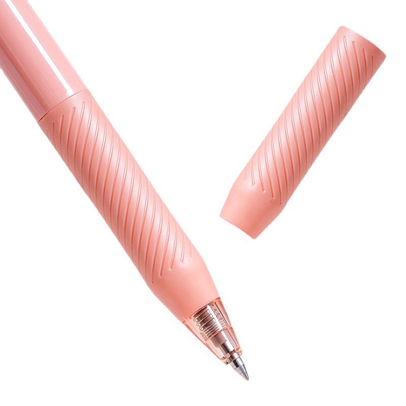 Bút bi văn phòng Deli Nusign mực gel đen cao cấp 0.5mm mực đều nét 4 màu tiêu đề sổ tay bullet journal NS568
