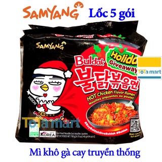 Mì cay Hàn Quốc SAMYANG khô gà cay truyền thống lốc 5 gói. Chính hãng.