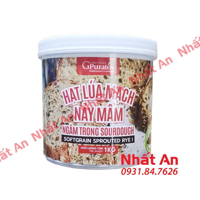 Hạt lúa mạch nảy mầm Puratos 1kg