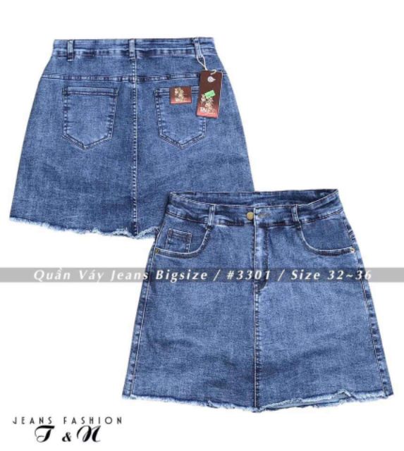 Váy quần váy jean bigsize 60kg_90kg | BigBuy360 - bigbuy360.vn