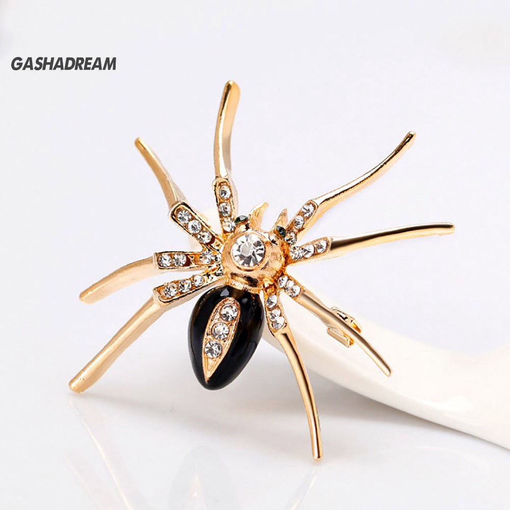 ♉GD Fashion Spider Gift Women Collar Brooch Pin Clip Scarf Wedding Party Jewelry