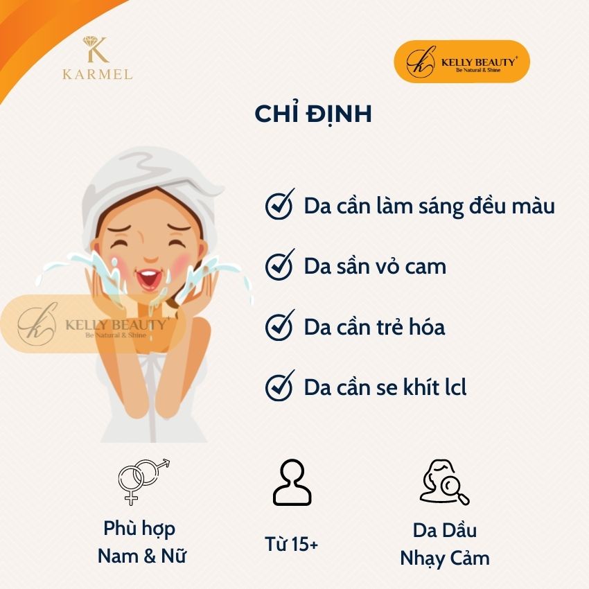 Tẩy Tế Bào Chết Da Dầu KARMEL 100g - Làm Sạch Sâu, Loại Bỏ Da Chết; Giảm Thâm, Tái Tạo &amp; Làm Sáng Da | Kelly Beauty