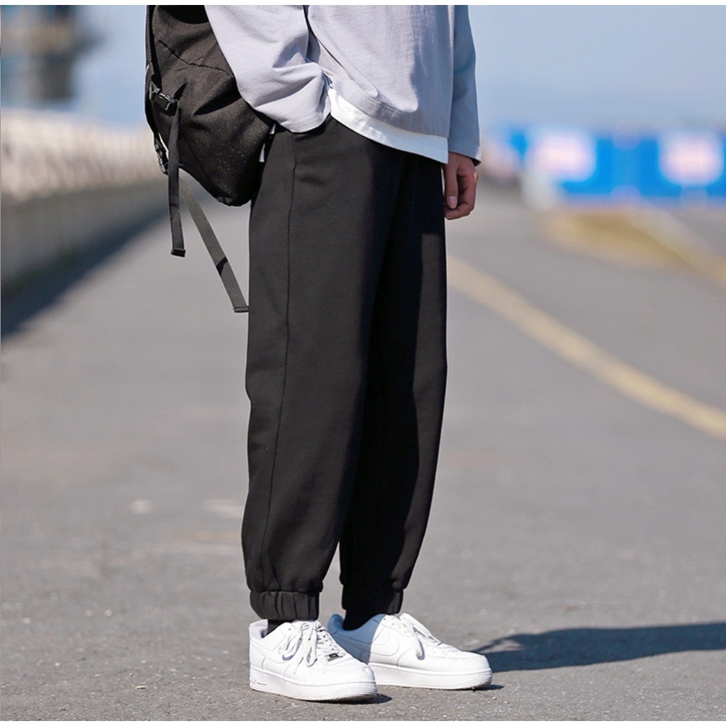 Quần Jogger nỉ MEANSTORE pants unisex basic nam nữ cạp chun ống rộng phong cách Hàn Quốc ulzzang - Freedom