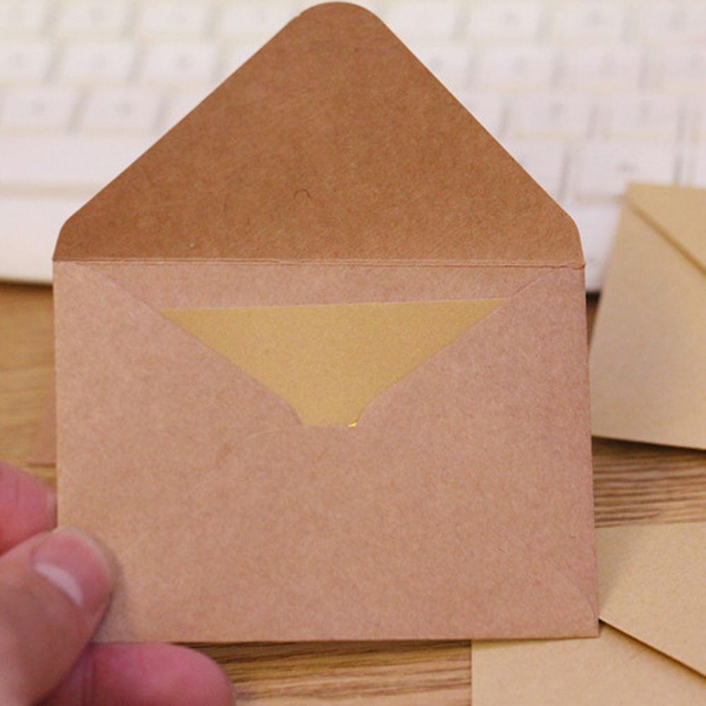 Thiệp Mời Đám Cưới Mini Màu Trắng Bằng Giấy Kraft