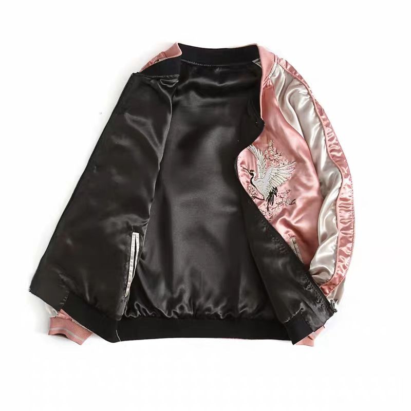 [ ODER ] ÁO KHOÁC BOMBER 2 MẶT THÊU HẠC SUKAJAN JACKET