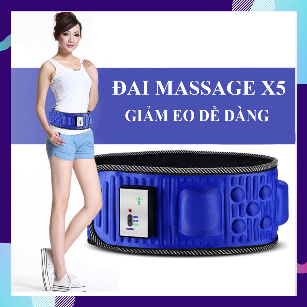 Đai Massage Giảm eo toàn thân X5 dáng đẹp eo thon - Tự tin xuống phố