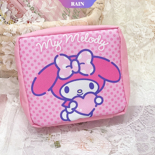 Sanrio Túi Đựng Khăn Giấy / Tiền Xu / Thẻ Du Lịch In Họa Tiết Hoạt Hình Cinnamoroll Kuromi My Melody Hello Kitty Dành Cho Bé Trai Bé Gái