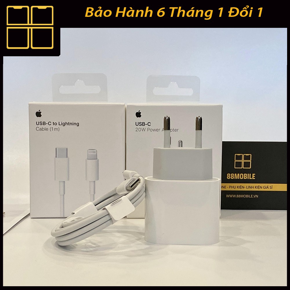 Sạc Nhanh iPhone PD 20W Chân Tròn Sạc Nhanh cho các dòng iPhone, iPad Sạc 30 Phút lên 50% Pin. 88Mobile