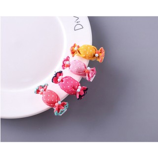 Kẹp tóc hình kẹo đáng yêu cho bé gái handmade