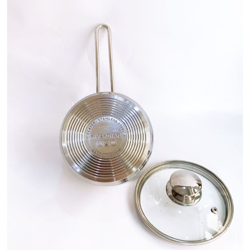 Quánh nấu cháo, nồi nấu bột Inox Fivestar 14cm