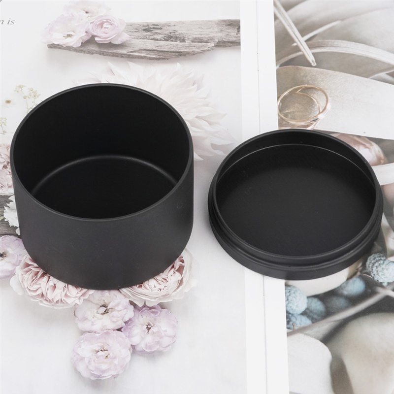 Hộp Kim Loại Tròn Đựng Trang Sức Đa Năng Giá Đỡ